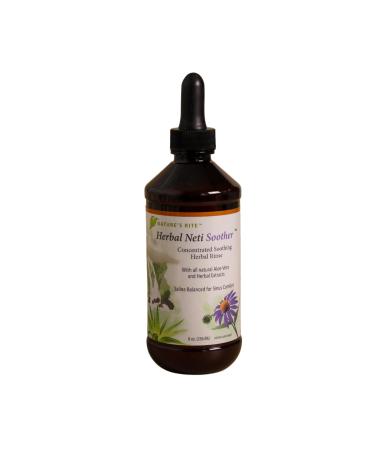 Nature's Rite Herbal Neti Soother 8oz Sinus Rinse All Natural Nasal Rinse with Aloe Vera Extract Concentrate Nasal Wash