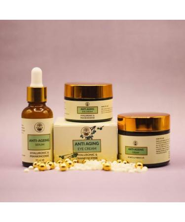 PureHub Orgainc Skincare Anti Aging Cream - Hyaluronic & Frankincense - 50ml - Buy Online on GoSupps.com