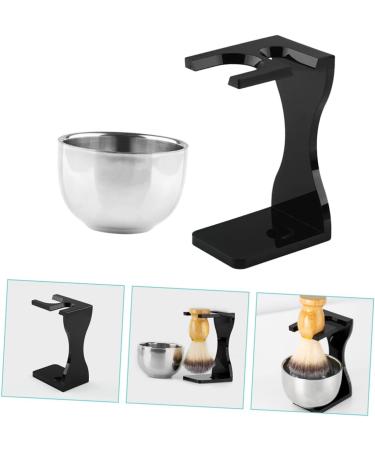 Premium Ipetboom 3 Sets Shaving Kit for Men | Beard Brush Stand & Bowl | Stainless Steel Accessories for a Perfect Shave - Buy Online on GoSupps.com