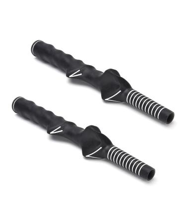 traderplus Right-Handed Golf Swing Training Grip Trainer, Black 2 Pack