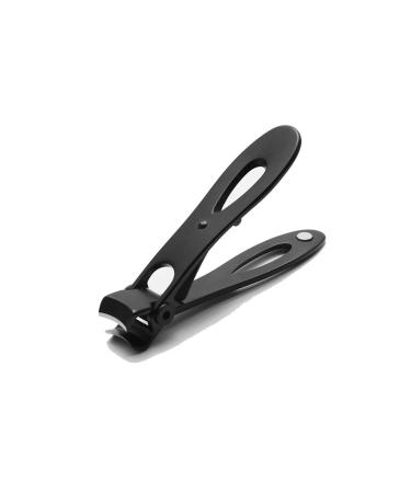 OUSIKA Nail Clippers Stainless Steel Nail Clippers Trimmer Manicure Nail Cutter Pedicure Finger Toe Scissors Nail Clipper Big Size Nails (Color : Schwarz)