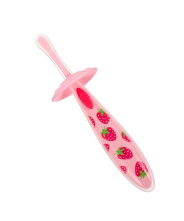 Minkissy toothbrush toddler Massage accessories Travel accessories for children travel toys for children children's tooth cleaner baby accessories bite toys infant products travel STK manual pink 1 piece (1 Pack) pink