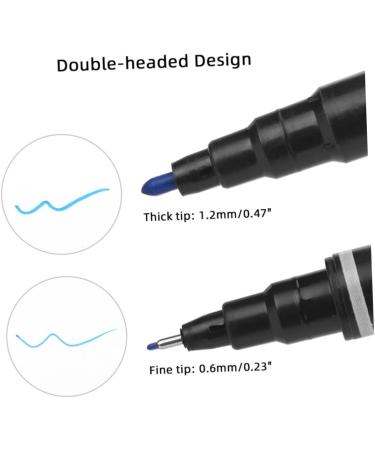 Hemoton 5pcs Pen Eyebrow Pen Pens Eyebrow Position Pen Double Head Drawing Tool 13.9x1.8cm Blue - Buy Online on GoSupps.com