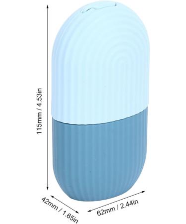 Ice Face Roller - Reusable Silicone Ice Cube Massager for Facial Beauty & Skin Care | New Light Blue - Buy Online on GoSupps.com