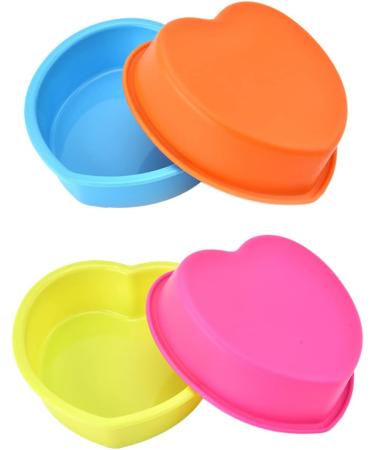 HOMSFOU 3 Sets De para Gelatinas Silicone Molds Heart Shaped Cake Pans Wedding Cake Plates Silicone Bakeware Silicone Cupcake Silicone Cake Pan Chocolate Fondant Mold - Buy Online on GoSupps.com