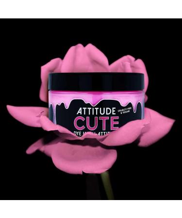 Attitude Hair Dye | Vegan & Cruelty-Free Semi-Permanent Hair Dye With Conditioner | Vibrant Hair Color For All Hair Types | Cute Pastel Pink | 135ml - Buy Online on GoSupps.com