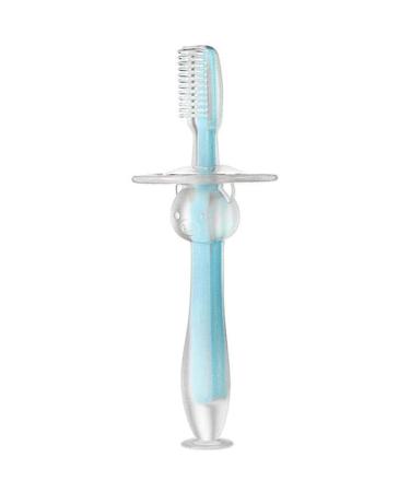 Clean silicone toothbrush for baby gum care hand toothbrush with suction cup toddler toothbrush for age 1-3 years old bathroom 1 piece (1 Pack)