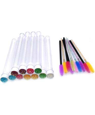 Beavorty False Lashes 20 Pcs Hollow with Drill Clear Mascara Eyelash Wands Clear Lash Mascara Lash Brush Mini 11x1.2cmx2pcs Random Colorx2pcs - Buy Online on GoSupps.com