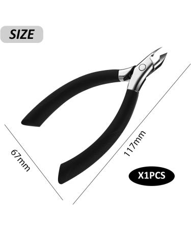1 Piece Manicure Nippers Manicure Trimming Tool Cuticle Nippers Eagle Mouth Nippers Professional Toenail Nail Clippers with Rubber Handles Stainless Steel Cuticle Scissors - Buy Online on GoSupps.com