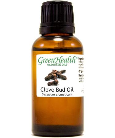 Clove Bud 1 fl oz (30 ml) Glass Bottle 100% Pure Essential Oil GreenHealth - Buy Online on GoSupps.com