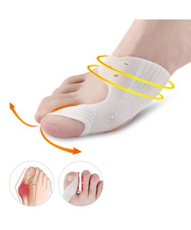 2 Pairs Bunion Wraps & Toe Spacers - Adjustable Splint Splits for Pain Relief | Protectors for Broken Toes & Bunion Braces - Buy Online on GoSupps.com