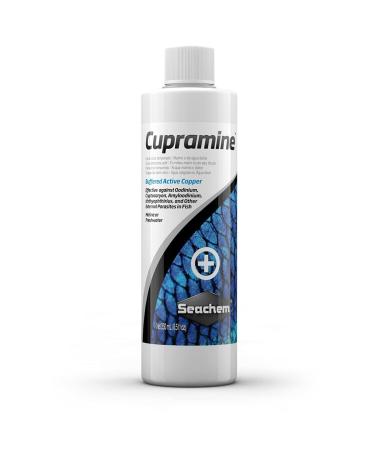 AFTER TREATING: Cupramine can be removed using carbon or CupriSorb. Leave the copper-absorbing media in your tank for at least a week after the copper concentration has reached 0