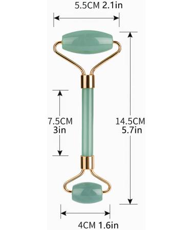 Face Massager Roller Jade Roller for Face Eyes Neck Facial Beauty Roller Skin Care Tools Face Roller Beauty Skincare Massager Tool Self Care Gift for Men Women (Jade Green) Green Roller - Buy Online on GoSupps.com