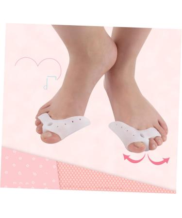 1 Pair Dividers Foot Separator Splint for Bunion Relief | Gel Cushions & Hammer Toe Straighteners - White - Buy Online on GoSupps.com