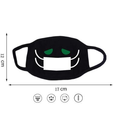 UMFun 10PCS Cotton Anime Face Covers - Protective Fabric Cute Kawaii Face Cover & Reusable Mouth Cover - Buy Online on GoSupps.com