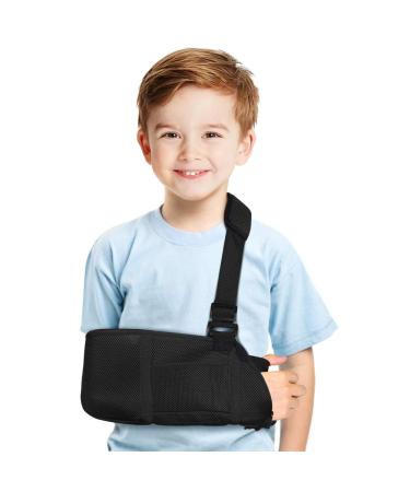 Chazcool Kids Arm Sling Shoulder Immobilizer for Kids Broken Arm Adjustable Shoulder Wrist Elbow Sling Shoulder Injury Support for Left and Right Arm