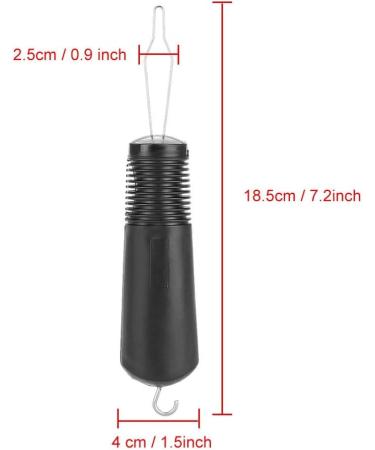 Nikou Button Hook and Zipper Pull Helper - Dressing Aid Tool with Ribbed Grip - Buy Online on GoSupps.com