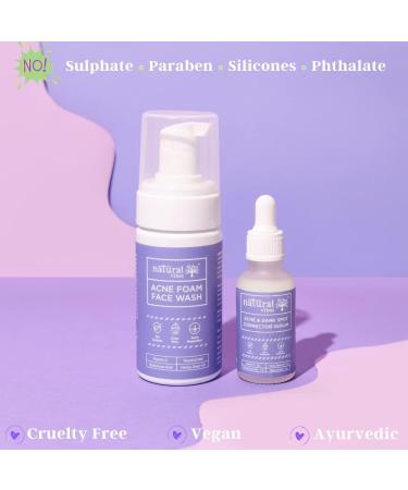 Natural Vibes Acne & Dark Spot Corrector Face Serum | Vitamin C | Bright Glow | Niacinamide | Hyaluronic Acid | Men & Women | All skin types & Sensitive Skin | 30 ml - Buy Online on GoSupps.com