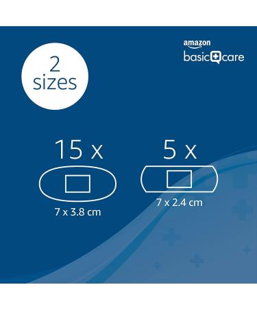 Amazon Basic Care Blister Plasters - 20 Pack | Protection for Blisters | International Shipping Available - Buy Online on GoSupps.com