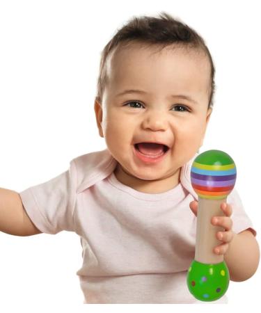 Eichhorn 2-Piece Music Set - Colorful Wooden Instruments with Bells & Stick Ideal for Kids 1 Year & Up - International Shipping Available - Buy Online on GoSupps.com