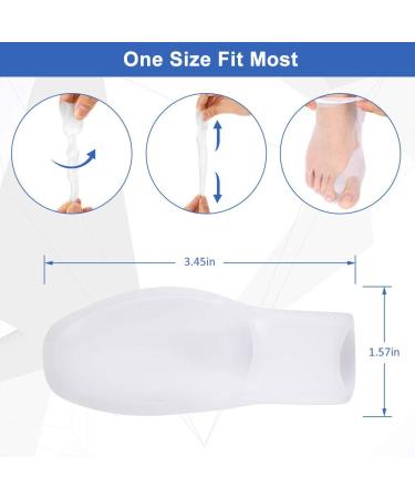 Bunion Cushion Corrector Pads with Toe Separator - Gel Shield for Foot Pain Relief - Men and Women - Buy Online on GoSupps.com