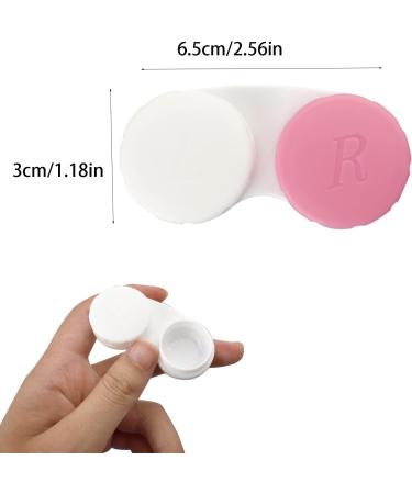 HuaJiao 4 Pack Contact Lens Cases Left/Right Eyes Contact Lens Holder Box Portable Contact Lens Container for Travel Home 4 Colours - Buy Online on GoSupps.com