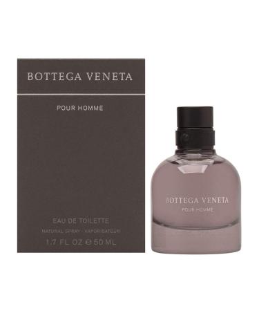 Bottega Veneta Pour Homme for Men 1.7 oz Eau de Toilette Spray leathery fragrance 1.7 Fl Oz (Pack of 1)