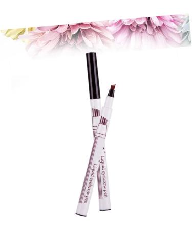 Angoily 2pcs Eyebrow Pen Women Eyebrow Pencil Liquid Eyebrow Pen Water Proof Eyebrow Powder Miss 1 count (Pack of 1) As Shownx2pcs - Buy Online on GoSupps.com