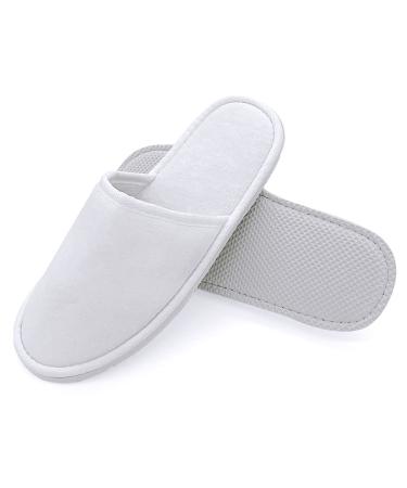 Jomix guests slippers 2 pair of guest hand shoes set unisex washable terry lip frote bathing shoes travel hotel slippers rusty festivals 40/41 EU X-Schmal 01 white 2 pair small 2 number
