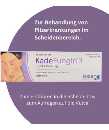 KadeFungin 3 Vaginal Fungus Treatment - 3-Day Clotrimazole Therapy with Pearl Shower Gel | Combination Pack for Effective Relief - Buy Online on GoSupps.com