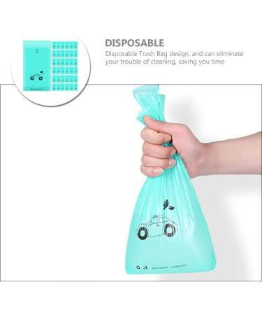 Healifty 50Pcs Disposable Car Trash Bag | Easy Stick-On Garbage Bags | Portable Leak-Proof Vomit Bags | Sickness Bags for Travel | Airplane & Car Use - Buy Online on GoSupps.com