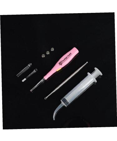 Froiny Tonsil Stone Remover Tools Light Ear Wax Remover Stainless Steel Earpick with 3 Tips Irrigator Syringe Clean Care Tool - Buy Online on GoSupps.com