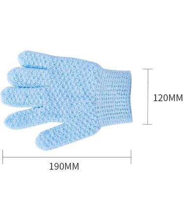Reusable Breathable Body Scrubbers - 2 Pairs Soft Elastic Bath Gloves | Double Sided Exfoliating Massage & Cleaning - Buy Online on GoSupps.com