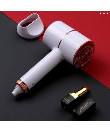 1600W Travel Hair Dryer Portable Hairdryer Professional Hair Dryer Hot and Cold Blow Dryer Nozzles 2 Heat Settings DC Motor Fast Drying Time and Low Noise Suitable for Family Travel Pink small - Buy Online on GoSupps.com