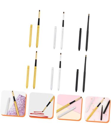 minkissy 6pcs Retractable Lip Brush Lip Brush for Lipstick Women Lipstick Brush Eyeshadow Brush Makeup Use Lipstick Brush Cosmetics Brush Makeup Accessory Makeup Tool Lip Mask Brush - Buy Online on GoSupps.com