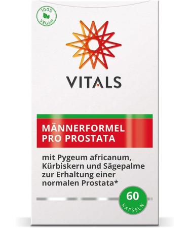 Vitals Men's Prostate Formula - 60 Capsules with Pygeum Pumpkin Seeds & Saw Palmetto | Optimal Support for Prostate Health - Buy Online on GoSupps.com