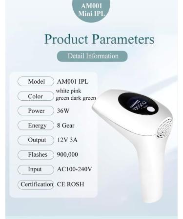 SSCYHT IPL Laser Hair Removal 900 000 Pulses Painless & Permanent Hair Remover for Home Use Ideal for Women & Men (Lips Arms Armpits) Stylish Pink Design - Buy Online on GoSupps.com