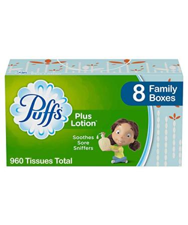 Buy Lotion Facial Tissues - 8 Family Boxes (960 Tissues Total) | Soft & Comfortable - Buy Online on GoSupps.com