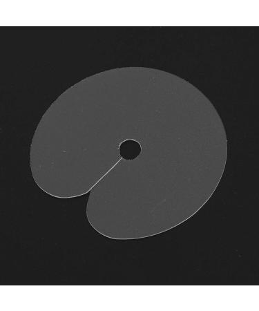Brrnoo hair extension protection template 50-part round spacer stencil with a hole heat shield protection for hair extension for hair extension in the salon and crosshair seam