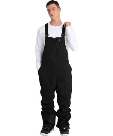 HOUZONIY Unisex Waterproof Insulated Snow Bib Pants - Black Medium - Buy Online on GoSupps.com