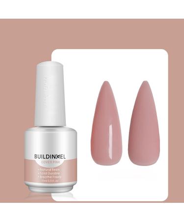 Teerova 5 in 1 Builder Gel for Nails - 15ml Strengthening UV/LED Hard Gel for Nail Extensions & Art (Cover Pink) - Buy Online on GoSupps.com