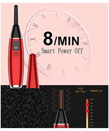 Tixqeaif Electric Eyelash Curler USB Charging LCD Display Heated Eyelash Curler(Black) - Buy Online on GoSupps.com