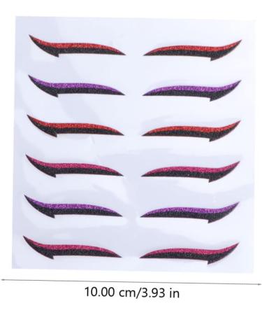 Angoily 36 Pairs Glitter Eyeliner Eyeshadow Double Eyelid Tape Eye Skin Sticker Moment Woman Stickers - Buy Online on GoSupps.com