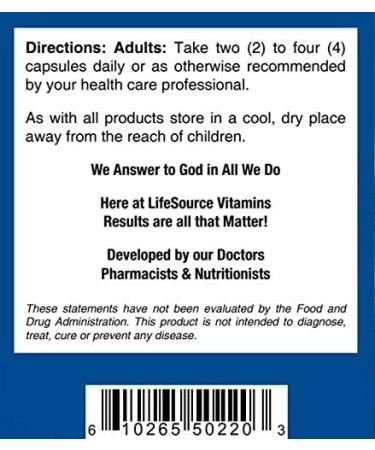 LifeSource Vitamins G.I. & Colon Support - Restore Bacterial Flora Supports Gastro-Intestinal Health - 90 Capsules - Buy Online on GoSupps.com