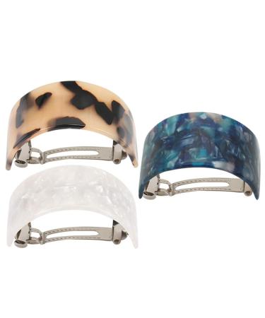 Minkissy hair clips shell no jaw clamp 3 pieces french