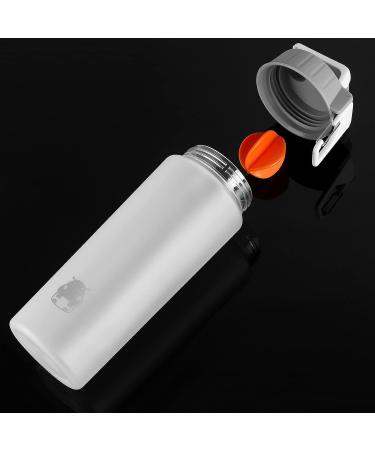 BONMIXC Tritan Protein Shaker Bottle 28oz - BPA/BPS/BPF Free Sports Cup with Mixer - Frosted White - Buy Online on GoSupps.com