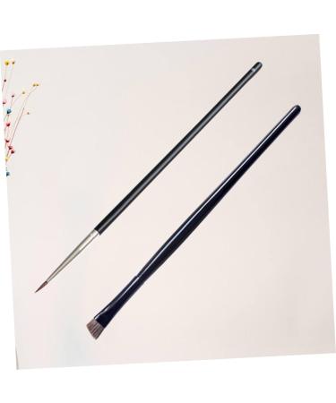 Healeved 2pcs Makeup Brush Eyeshadow Eyeliner Liquid Beauty Brush Pen Eye Makeup Tools Make up Brush Wooden - Buy Online on GoSupps.com