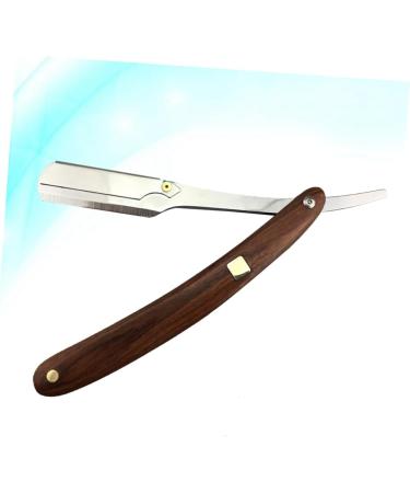 Minkissy Double Foldable Razor for Men - Safe Metal Hand Shaving Tool & Wooden Cutlery Holder | International Shipping Available - Buy Online on GoSupps.com