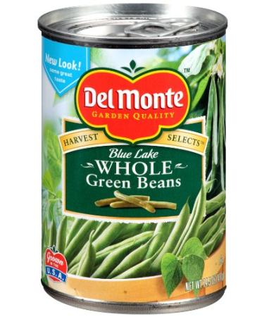 Del Monte Whole Green Beans, 14.5-Ounce (Pack of 8) 14.5 Ounce (Pack of 8)