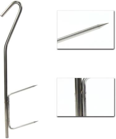 Professional 21cm Smoking Hooks - 10/20 Piece Double Hook Set for Fish Smoking - Buy Online on GoSupps.com